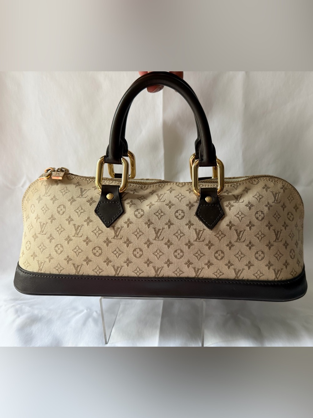 Vintage Louis Vuitton Monogram Mini Lin Alma Long